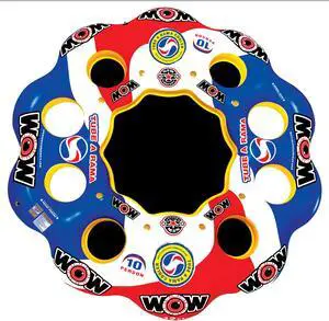 WOW Watersports 13-2060 Tube A Rama 10 Person Island