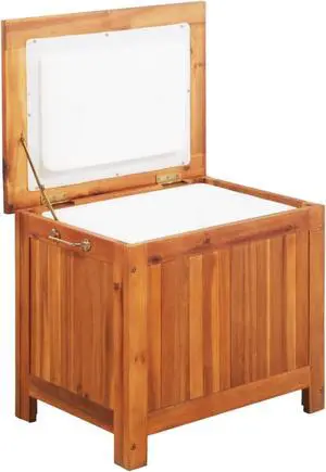 vidaXL Ice Box Solid Acacia Wood 24.8"x17.3"x19.7"