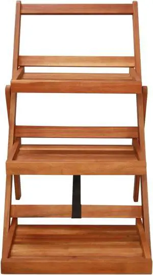 vidaXL 3-Tier Plant Stand 19.7"x24.8"x31.5" Solid Acacia Wood vidaXL 3-Tier Plant Stand 19.7"x24.8"x31.5" Solid Acacia Wood