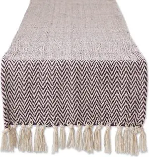 DII Eggplant Chevron Table Runner 15x72