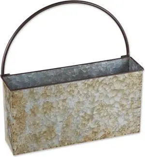 DII Rectangle Galvanized Wall Planter