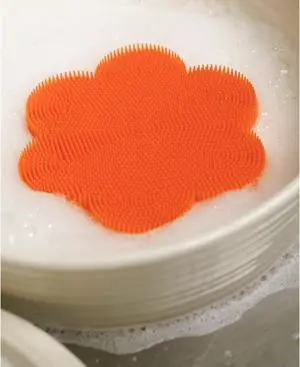 RSVP Intl Silicone Soft Scrub - Orange