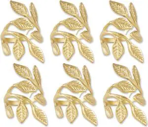 DII Gold Vine Napkin Ring (Set of 6)