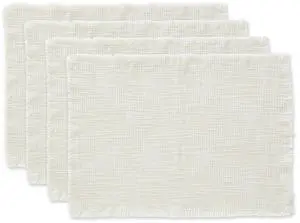 DII Cream Sugar Basket Fringe Placemat (Set of 4)