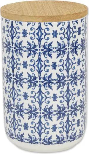 DII Portuguese Tile Ceramic Treat Canister