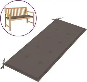 vidaXL Garden Bench Cushion Taupe 120x50x4 cm Oxford Fabric