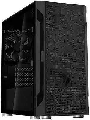 Black Mesh,plastic bezel Steel body black internal M-ATX 2 x 3.5" internal, 2 x 2.5" internal 2 x 140/120mm fan slot, 2 x top 120mm fan slot, 1 x rear black 120mm fan, 2 x 120mm internal fan slot 1