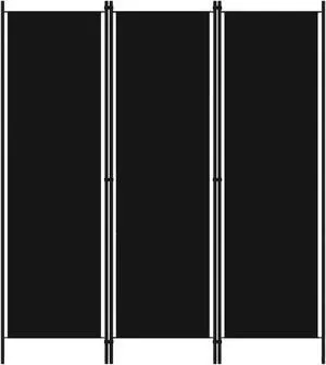 vidaXL 3-Panel Room Divider Black 59.1"x70.9" vidaXL 3-Panel Room Divider Black 59.1"x70.9"
