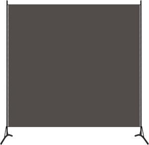 vidaXL Room Divider Folding Partition Privacy Screen Office Anthracite Fabric