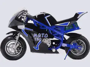 Electric Pocket Bike GT 36v 500w Blue Electric Pocket Bike GT 36v 500w Blue