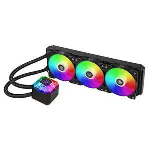 Silverstone IceGem 360, 360mm high-performance ARGB AIO liquid cooler with 3 x 120mm ARGB fans