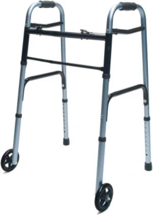 Lumex 716270B-2 ColorSelect Adult Walker with Wheels, Blue (Pack of 2) Lumex 716270B-2 ColorSelect Adult Walker with Wheels, Blue (Pack of 2)