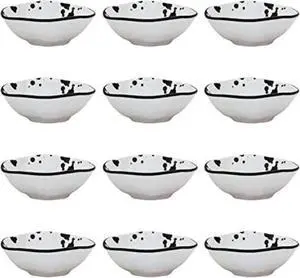 Oxford RYO 12 Large Dinner 20.29 oz Soup Bowls  in Black and White