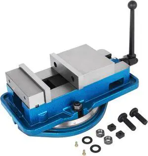 VEVOR 3" Milling Machine Lockdown Vise Swivel Hardened With 360 Degree Swiveling Base