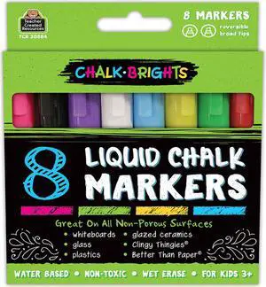 Chalk Brights Liquid Chalk Markers - 8-pack