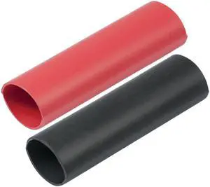 Ancor Heavy Wall Heat Shrink Tubing - 3/4" x 3" - 2-Pack - Black/Red