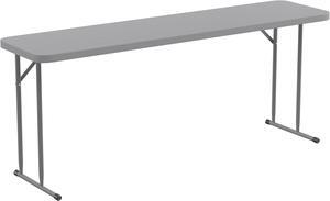 70.8 Inch Gray Plastic Folding Training Table