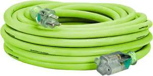 Flexzilla Pro Extension Cord 10/3 AWG SJTW 50ft Outdoor Lighted Plug Flexzilla Pro Extension Cord 10/3 AWG SJTW 50ft Outdoor Lighted Plug