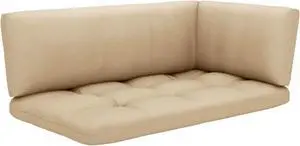 vidaXL Pallet Sofa Cushions 3 pcs Beige