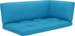 vidaXL Pallet Sofa Cushions 3 pcs Blue