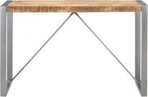 vidaXL Dining Table 47.2"x23.6"x29.5" Solid Rough Mango Wood