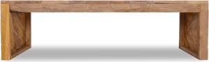 vidaXL TV Stand 43.3"x13.8"x14.2" Solid Teak Wood