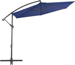 vidaXL Garden Parasol with Aluminium Pole 270x246 cm Anthracite