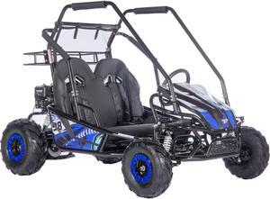 MotoTec Mud Monster XL 212cc 2 Seat Go Kart Full Suspension Blue
