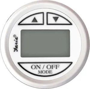 Faria 13151 Depth Sounder with In-Hull Mounted Transducer - Dress White