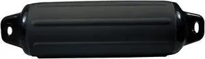 Taylor Made 952824 Super Gard Inflatable Vinyl Fender - Black, 8-1/2" x 26"