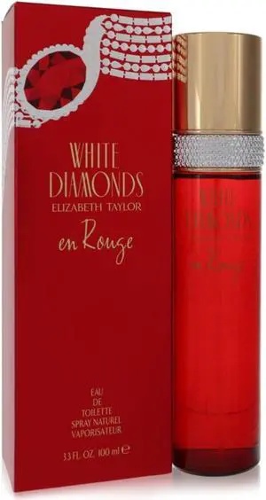 White Diamonds En Rouge by Elizabeth Taylor - 3.3 oz Eau De Toilette Spray White Diamonds En Rouge by Elizabeth Taylor - 3.3 oz Eau De Toilette Spray