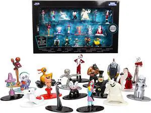 Tim Burton's "The Nightmare Before Christmas" Set of 18 Diecast Figurines "Nano Metalfigs" Series by Jada