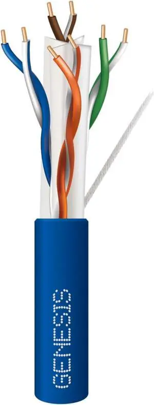 Cat6 Plus 23G Riser 1000' Box Blue