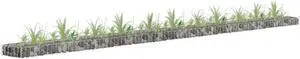 vidaXL Gabion Raised Bed Galvanized Steel 177.2"x11.8"x3.9" vidaXL Gabion Raised Bed Galvanized Steel 177.2"x11.8"x3.9"
