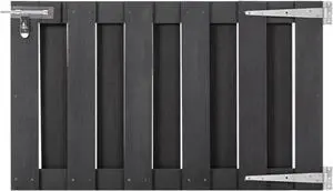 vidaXL Garden Gate WPC 39.4"x23.6" Gray vidaXL Garden Gate WPC 39.4"x23.6" Gray
