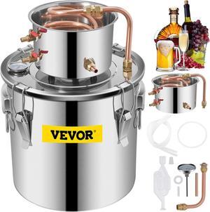VEVOR 5.5gal Moonshine Still Stainless Steel Water Wine Distiller Equipment