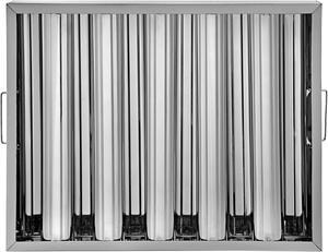 VEVOR 6 Pack 20"x16" Stainless Steel Hood Grease Exhaust Filter Baffle 5 Slots