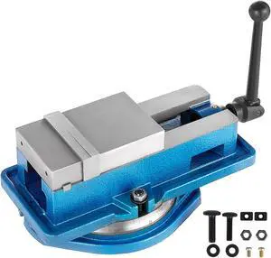 VEVOR 4" Milling Machine Lockdown Vise Swiveling Base Precise Scale Clamping Vise