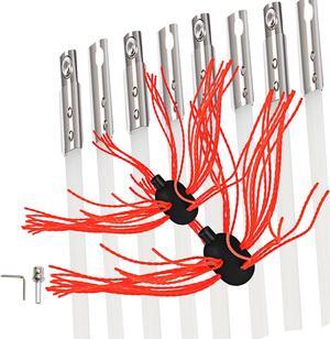 Chimney Cleaner Sweep Kit Cleaning Rotary Brush Rod Fireplace 8m +extra Head
