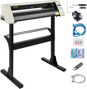 VEVOR 28" Cutter Vinyl Cutter / Plotter, Sign Cutting Machine W/software + Supplies