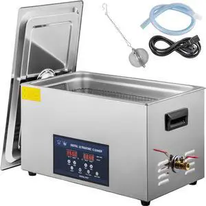 VEVOR 30l 800w Digital Ultrasonic Cleaner With Heater 28/40khz Large Tub Basket Degas