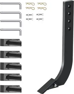 Vevor 18'' Box Blade Shank Scarifier Shanks Teeth 4 Holes Box Scraper Shank 4pcs