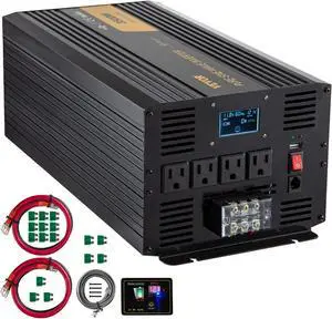 VEVOR Pure Sine Wave Inverter Power Inverter 5000W DC12V to AC120V Inverter LCD