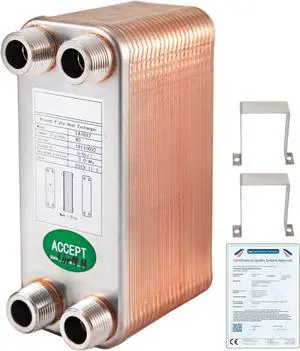 Heat Exchanger Brazed Plate Heat Exchanger 40 Plate Heat Exchanger For Heating