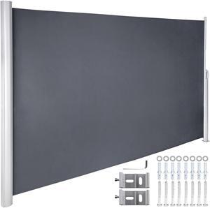 VEVOR Retractable Side Awning Patio Screen Retractable Fence 71x118inch Privacy Screen