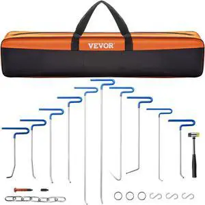 VEVOR Rods Dent Puller Stainless Steel Paintless Repair Kits Hail Removal 20pcs