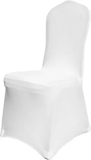 VEVOR Spandex Chair Covers White Chair Covers 50pcs Wedding Party Banquet Elastic