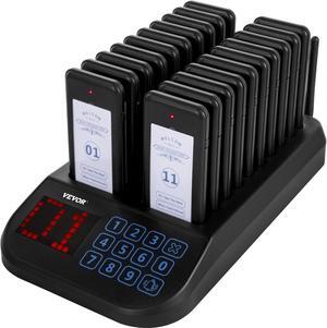 VEVOR Restaurant Wireless Guest Paging System 20 Beepers Queuing Calling Pagers
