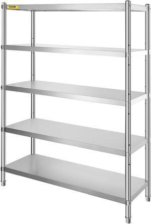 Kitchen Shelves Shelf Rack Stainless Steel Shelving Organizer Units 48*72 Inch