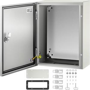 VEVOR 16x12x6'' Carbon Steel Electrical Enclosure Wall Mount Junction Box Ip65